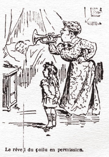 1917 01 04 Le Reveil du poilu en permission Le Petit Journal.jpg